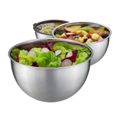 Gefu Salat Zubehör|Schüssel-Set 3-tlg. Mondi edelstahl