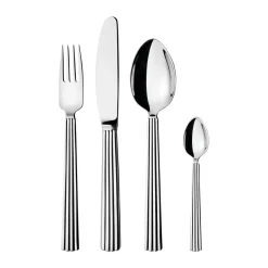 Georg Jensen Besteck Set 4 Personen|Besteck-Set 16-tlg. Bernadotte Edelstahl glänzend