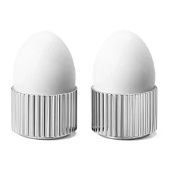 Georg Jensen Eierbecher & Eierwärmer|Eierbecher 2er-Set Bernadotte edelstahl