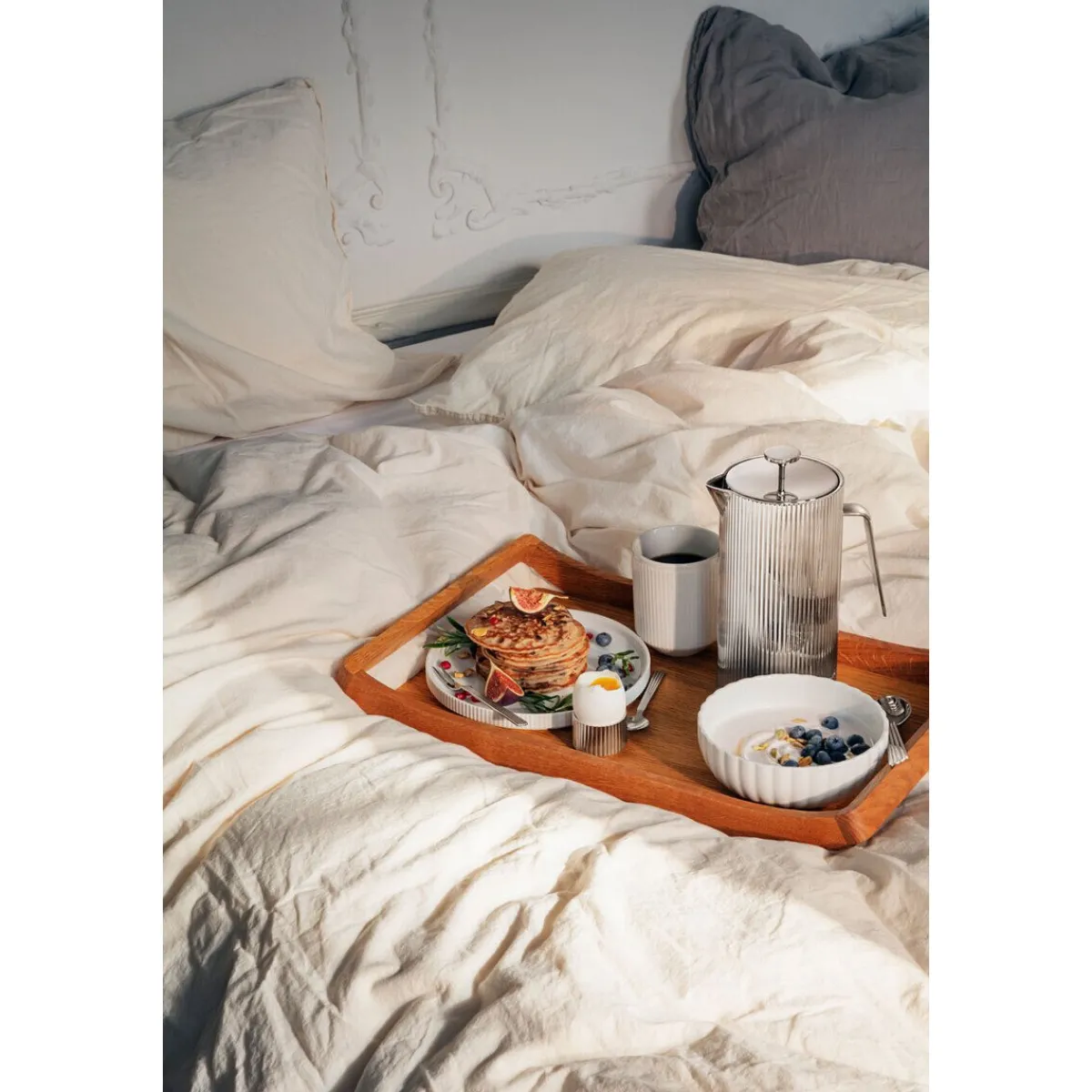 Französische Kaffeepresse 1,0 l Bernadotte edelstahl<Georg Jensen Sale