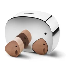 Moneyphant mit Zwillingen 17 cm Elephant edelstahl<Georg Jensen