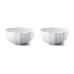 Georg Jensen Weihnachten|Schalen|Schale 2er-Set Bernadotte weiß