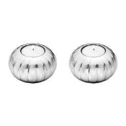 Teelichthalter 2er-Set Bernadotte edelstahl<Georg Jensen Sale