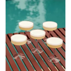 Hay Sektschale|Coupé-Glas 2er-Set Tint klar/grün