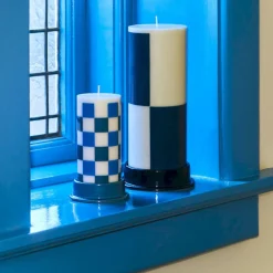 Hay Weihnachtskerzen|Kerzenhalter 13 cm Column bordeaux