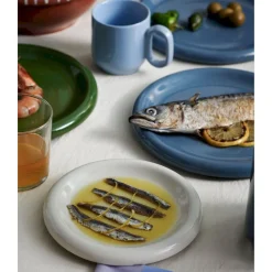 Teller 2er-Set Barro dunkelblau<Hay Online