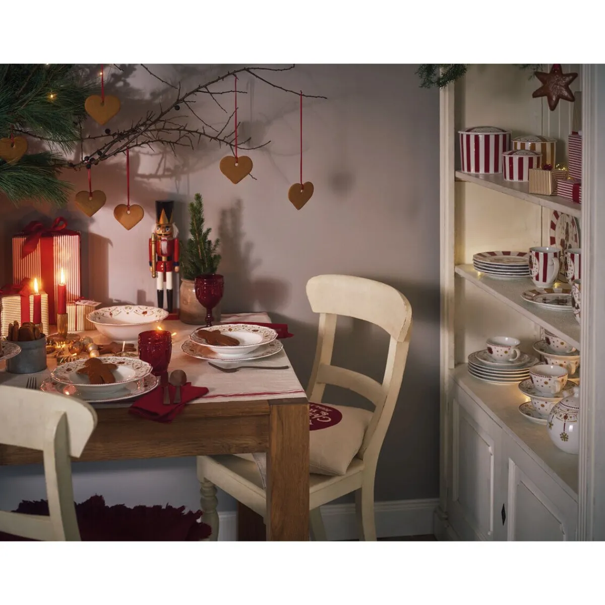 Hutschenreuther Geschirrsets 2 Personen|Weihnachten|Geschirr-Set 4-tlg. Christmas Love Red