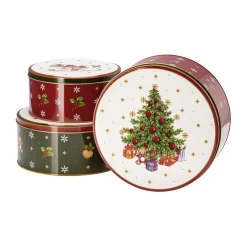 Hutschenreuther Weihnachtsbäckerei|Weihnachtsbäckerei|Plätzchendosen 3er-Set Happy Wintertime