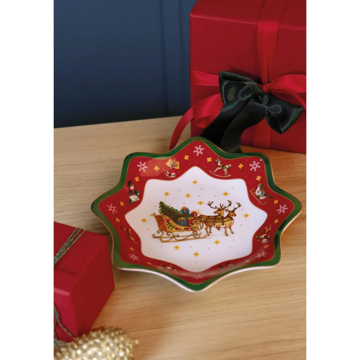 Hutschenreuther Weihnachtsgeschirr|Sternschale 25 cm Happy Wintertime