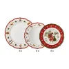 Teller-Set 18-tlg. Happy Wintertime Red<Hutschenreuther Best