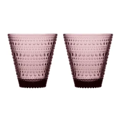 Iittala Saftgläser|Glas 2er-Set Kastehelmi violett
