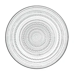 Teller 32 cm Kastehelmi klar<Iittala Hot