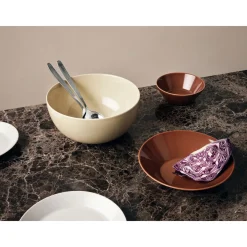 Iittala Suppenteller|Teller tief 21 cm Teema vintage braun