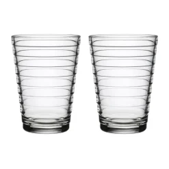 Iittala Kräutergarten|Sommertafel|Trinkglas 2er-Set 0,33 l Aino Aalto Klar