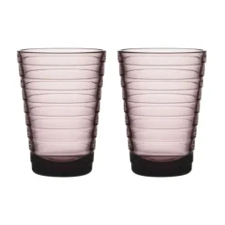 Iittala Wassergläsersets|Trinkglas 2er-Set 0,33 l Aino Aalto Violett