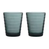Iittala Spanischer Sommerurlaub|Halloween|Trinkglas 2er-Set 0,22 l Aino Aalto Dark Grey