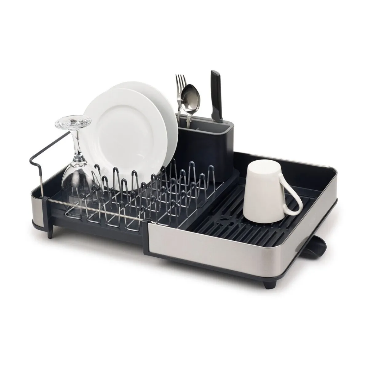 Ausziehbares Geschirrabtropfgestell 35 cm Extend edelstahl<Joseph Joseph New