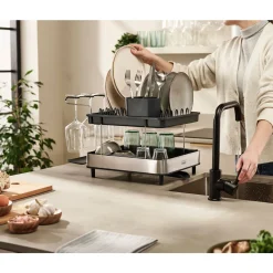 Geschirr-Abtropfschale Excel 32x47x32 cm edelstahl<Joseph Joseph