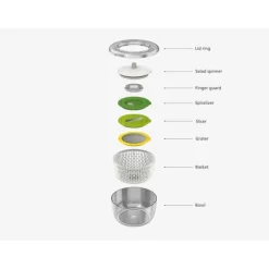 Joseph Joseph Salat Zubehör|Meal Prep|Salatzubereitungsset 4tlg. Multi-Prep
