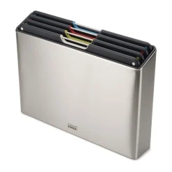 Joseph Joseph Essentials|Vatertag|Schneidebrett-Set 5-tlg. Folio edelstahl