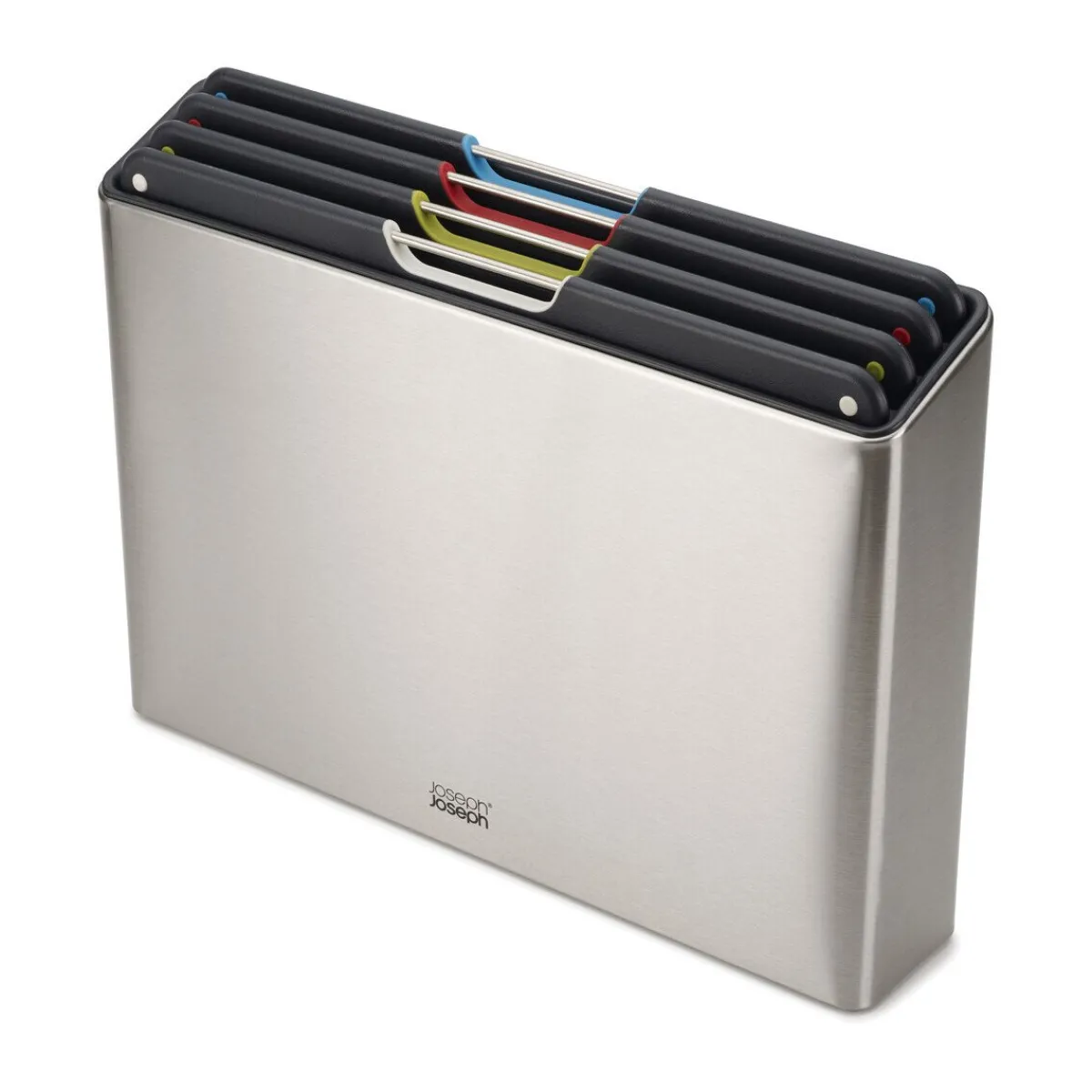 Joseph Joseph Schneidebretter Aus Kunststoff|Einmachen & Fermentieren|Schneidebrett-Set 5-tlg. Folio edelstahl