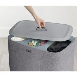 Joseph Joseph 20 Jahre Tischwelt|Bestseller|Wäschetrennkorb 90,0 l Tota Trio grau