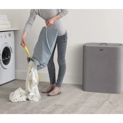 Joseph Joseph 20 Jahre Tischwelt|Bestseller|Wäschetrennkorb 90,0 l Tota Trio grau