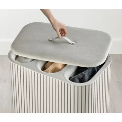 Wäschetrennkorb 90,0 l Tota Trio Luxe ecru<Joseph Joseph Best