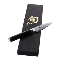 Kai Messer & Co. Entdecken|Officemesser Shun Griff Holz schwarz 8,5 cm