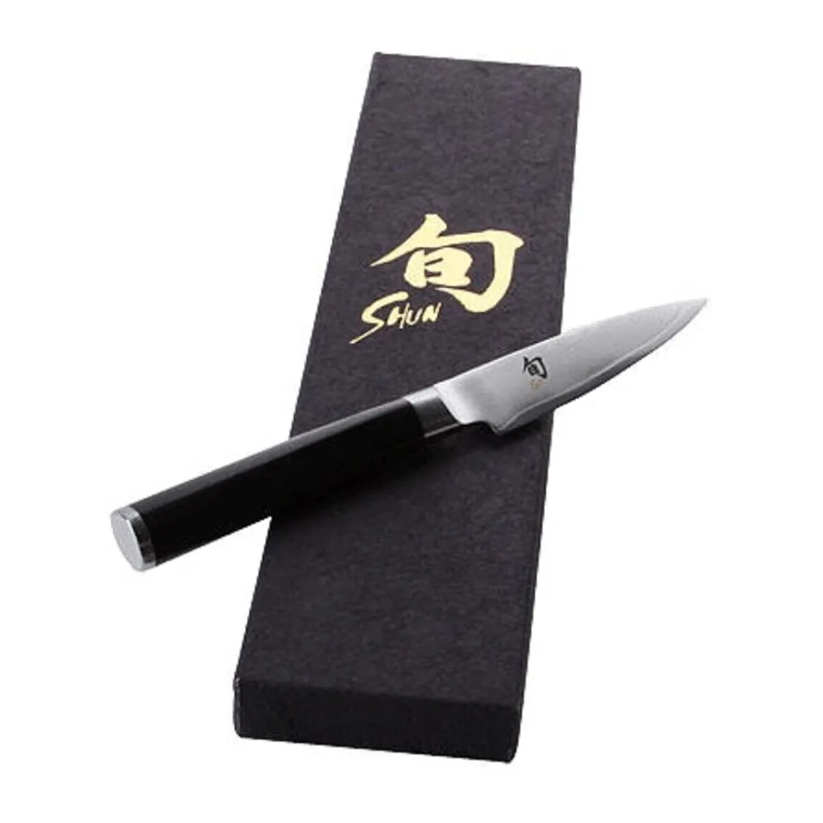 Kai Messer & Co. Entdecken|Officemesser Shun Griff Holz schwarz 8,5 cm