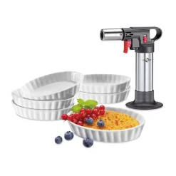 Küchenprofi Silvesterparty|Crème Brûlée-Set 7-tlg. Deluxe mehrfarbig