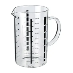 Küchenprofi Brotbacken|Messbecher 1 ltr. Glas Glas