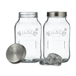 Fermentier-Set 2-tlg. transparent<Kilner Clearance