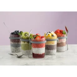 Frühstücksglas mit Deckel und Löffel 350ml<Kilner Best