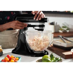 Küchenmaschine 4,8 l 300 W Artisan Premium Onyx Schwarz<KitchenAid Hot