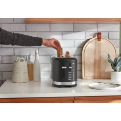 2-Scheiben-Toaster 31 cm 980 W Matt Schwarz<KitchenAid Hot