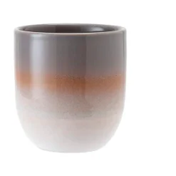 Becher 8,5x8,5x9cm Cafe grau strukturiert<Ladelle Best