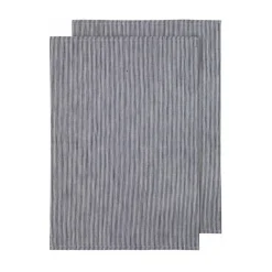 Ladelle Essentials|Geschirrtuch 2er-Set Lina Stripe marineblau