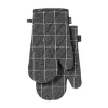 Ofenhandschuh 2er-Set Eco Check anthrazit<Ladelle Outlet