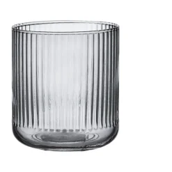Ladelle Sommertafel|Wasserglas 380ml Zephyr Ribbed anthrazit
