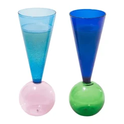 Champagnergläser 2 Stück Bubbles Celebration Le Duo mehrfarbig<L'atelier du vin Hot