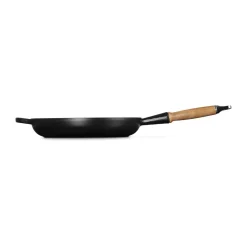 Bratpfanne 28 cm m. Holzgriff Signature schwarz<Le Creuset
