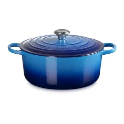 Bräter mit Deckel 28 cm Signature azure<Le Creuset Hot