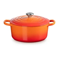 Le Creuset Kochwelt Entdecken|Bräter|Bräter mit Deckel 22 cm Signature Ofenrot