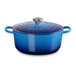 Bräter mit Deckel 26 cm Signature azure<Le Creuset
