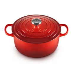 Bräter mit Deckel 26 cm Signature kirschrot<Le Creuset Online