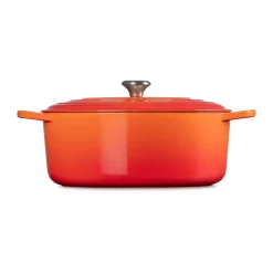 Le Creuset Bräter|Kochwelt Entdecken|Bräter mit Deckel 35 cm Signature Ofenrot