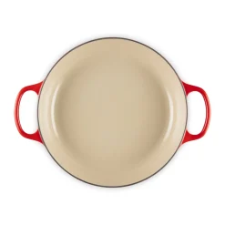 Le Creuset Pilzküche|Gourmet Profi-Topf mit Deckel 30 cm Signature Kirschrot