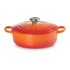 Le Creuset Weihnachten|Kochwelt Entdecken|Gourmet-Bräter mit Deckel 30 cm Signature Ofenrot
