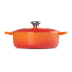 Le Creuset Weihnachten|Kochwelt Entdecken|Gourmet-Bräter mit Deckel 30 cm Signature Ofenrot